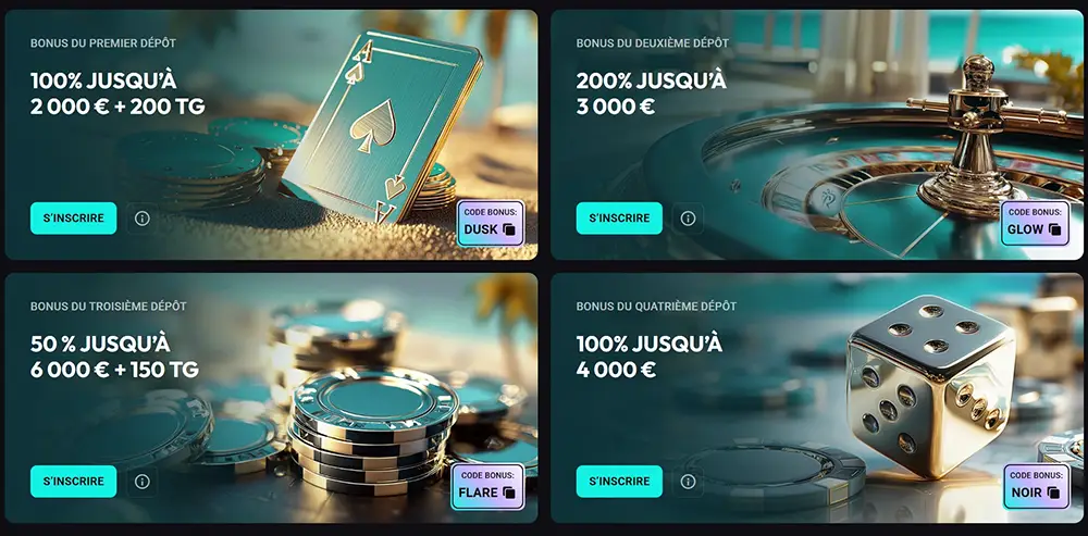 Casino BetRiviera Bonus de Bienvenue